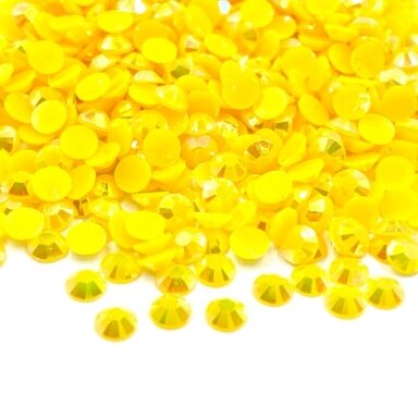 SS12 (3,0-3,2mm) geltonos sp. ne hotfix plastiko kristalai, ±720vnt.