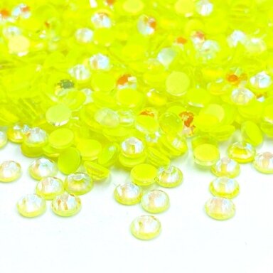 SS16 (3,8-4,0mm) geltonos AB sp. ne hotfix stiklo kristalai, ±720vnt.