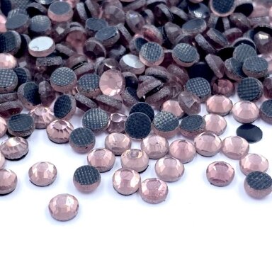 SS16 (3,8-4mm) rožinės sp. hotfix stiklo kristalai, ±720vnt.