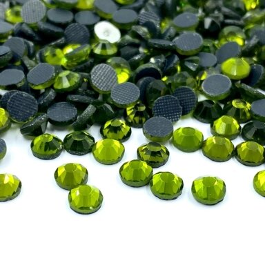 SS20 (4,6-4,8mm) chaki sp. hotfix stiklo kristalai, ±360vnt.