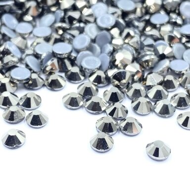 SS6 (2,1-2,2mm) metalic sp. hotfix stiklo kristalai, ±720vnt.