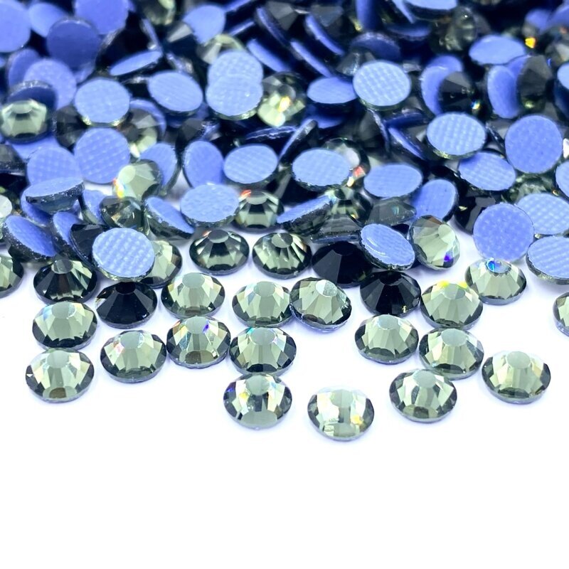 SS16 (3,8-4mm) žalsvos sp. hotfix stiklo kristalai, ±720vnt.